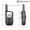 Miniatyrbild 4 av 6: Kids Walki Talki 2 pieces Celular Handheld Transceiver Phone Radio Interphone