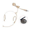 Miniatyrbilde 1 av 6: Elektret Kondensator Hodeslitt Headset Mikrofon 3,5 mm Jack TRS Låsing Mic