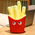 Miniatyrbilde 3 av 4: Tegneserie Plysj Hamburger Is Frem Pommes Pommes Leke Fylte Mat Popcorn Kake Pizza Pute