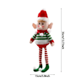 Miniatyrbild 10 av 10: Jul plysch ben tomte docka prydnader pojkar och flickor tomtar leksak docka