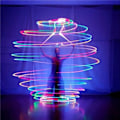 Miniatyrbillede 2 af 7: LED POI bold lysende mavedans kastning bold yoga motion rekvisitter scene performance tilbehør