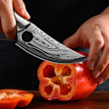 Miniatyrbild 8 av 10: Mönster Rostfritt Stål Utbening Kniv Slaktare Kniv Kött Klyver Utomhus Jakt Kniv Kök Sax
