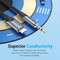 Miniatyrbilde 5 av 7: Vensjon Mikro USB til 3,5 mm Lyd kabel for Hi-Fi Lyd Kort Mikrofon Karaoke 3,5 Jack Adapter for Samsung Xiaomi Android telefon