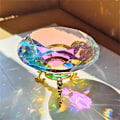 Miniatyrbilde 3 av 6: 80mm AB Fargerike K9 Krystall Diamant Papirvekt Dekorativ Rainbow Maker Prism Glass Diamanter