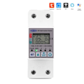 Miniatyrbild 4 av 6: smartlife WIFI Energi Mätare Kwh Mätare brytare Timer med spänning ström och läckageskydd