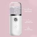 Miniatyrbillede 4 af 7: 40ml Bærbar Genopladelig Små Trådløs Nano Personlig Ansigtssprøjte Køl Tåge Maker Fogger Fugter