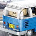 Miniatyrbillede 4 af 4: Ekspert Blå Bus Bygningsblokke STEM Turisme Bus Model Klodser Transport Serie Legetøj
