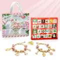 Miniatyrbild 2 av 9: Jul advent kalender smycken set persienn box för barn gör-det-själv armband nedräkning