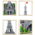 Miniatyrbillede 3 af 3: Big Ben Micro Mini Block Byggeklodser til voksne arkitektur legetøj sæt eiffeltårnet klodser