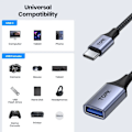Pikkukuva 5 / 7: Korkea laatu USB C USB A sovitin OTG kaapeli tyyppi C uros USB 3.0 2.0 naaras kaapeli