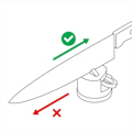 Miniatyrbilde 6 av 7: profesjonell sliper kjøkken kniv sliper