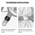 Miniatyrbillede 2 af 7: X1 Suite Speed Cadence Sensor 400Hrs Battery Life IPX7 Vandproof Bluetooth ANT+ til Cykel Computer Cykel Tilbehør MTB