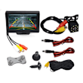 Miniatyrbillede 1 af 7: Bil Rear View Kamera Wide Degree  4,3" TFT LCD Display eller Monitor Vandproof Night Vision Reversing