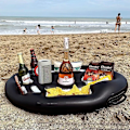 Miniatyrbillede 3 af 7: Pool Float Øl Drik Køler Bord Bar Bakke