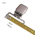 Miniatyrbilde 1 av 3: Bæresele klemmer 50 40 mm metall paci smokk bøyle klemmer holdere