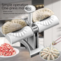 Miniatyrbillede 4 af 6: Fuldt Automatisk Dumpling Maskin Dobbelt Hoved Press Dumplings Mold