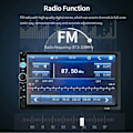 Miniatyrbillede 7 af 7: Bil Radio 7 tommer HD Auto radio Multimedie MP5 Afspiller Bil Stereo Bluetooth USB TF FM