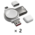 Pikkukuva 4 / 8: 2 in 1 magneetti langaton laturi Apple Watch 8 7 6 5 4 3 2 SE Ultra nopea lataus jalusta iWatch Apple Watch  Laturi