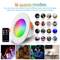 Miniatyrbild 3 av 7: 15 delar LED Downlight WiFi TUYA 110/220V Dimbar Spot Light
