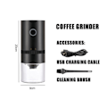 Miniatyrbilde 5 av 7: Bærbar Kaffe kvern Elektrisk USB Opladbar Hjem Utendørs  Blendere