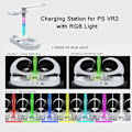 Miniatyrbild 3 av 7: Styrenhet Laddningsstation för PS VR2 Laddning Dock Ställ för Playstation VR2 Headset med RGB Light Display Tillbehör