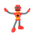 Miniatyrbillede 2 af 8: Fleksibel Bøjelig Figurer Robot Legetøj Børn Drenge Sjove Dekompression Dukke Fidget legetøj