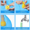 Miniatyrbilde 6 av 7: 150*150cm Kjæledyr Sprinkler Pad Leke Kjøling Matte Svømmebasseng Oppblåsbar Vann Spray Pad Matte Kar