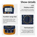 Miniatyrbillede 4 af 7: Digital Multimeter AC DC Spænding Diode Freguency Multimeter Strøm Tester