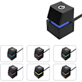 Miniatyrbillede 4 af 7: LED Lights Computer Desktop Switch PC Bundkort Ekstern Start Power On/Off Knap Forlænger kabel