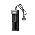 Miniatyrbilde 1 av 10: Universal 1 Slot Batteri USB lader Adapter LED Smart Lading for Oppladbare Batterier Li-ion 18650 26650 14500 lader