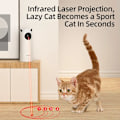 Miniatyrbild 2 av 6: Automatisk Katt leksaker Interaktiv Smart Teasing Djur LED Laser Inomhus Katt leksak