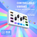 Miniatyrbilde 6 av 6: Gaming USB Mixer Med 4-kanaler/XLR mikrofon grensesnitt/RGB, lyd mikser