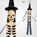 Pikkukuva 1 / 10: Halloween LED koristelu vilkkuva valo riippuva kallo kauhu kurpitsa lepakko
