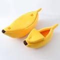 Miniatyrbilde 6 av 6: Morsom Banan Katt Senge Hus Søt Koselig Katt Matte Senger Varm Slitesterk Bærbar Kjæledyr kurv