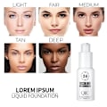 Miniatyrbild 4 av 7: Färg Ändrande Ansikte Foundation 30ml Magic Concealer Vattentät Jämnar Hud Mörk Circle Acne Full Täckning Flytande Base Makeup