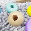 Pikkukuva 2 / 5: Montessori lelu puinen rakennus palikat varhainen opetus koulutuslelut väri muoto osuma lapset palapeli lelut