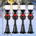 Miniatyrbilde 5 av 6: Mini jul lampe stolpe tog lampe miniatyr gate lampe dekorativt lys