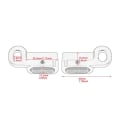 Miniatyrbillede 2 af 6: Motorcykel 2STK Mini LED Lampe Vending Signal Rav Lys