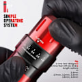 Miniatyrbillede 2 af 6: Mast Tatovering Flip Justerbar Seks Stroke Længder Custom Coreless Motor RCA Interface Rotary Machine Pen Tattoo Supplies