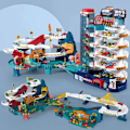 Miniatyrbilde 2 av 9: Elektrisk Rail Bil Dinosaur Bygning Parkeringsplass Eventyr Racing Rail Bil Leker