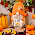 Pikkukuva 1 / 9: Syksy Pehmo Tonttu Kääpiöt nuket Halloween Gnome nuket Kurpitsa auringonkukka joulu lahjat