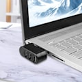 Miniatyrbillede 2 af 6: USB Hub 2.0 Adapter Roter Høj Speed U Disk Reader Splitter 3 Porte