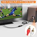 Miniatyrbild 5 av 7: Professionell Digital till Analog Ljud Konverterare Optisk Toslink till RCA Ljud Adapter Hane Anslutning DAC Konverterare