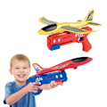 Miniatyrbild 2 av 10: One-Click Ejection Foam Flygplan Leksak Stor Kasta Plan Flygande Leksaksmodell för barn