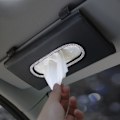 Pikkukuva 5 / 5: Crystal Car Tissue Box aurinko visiiri PU nahka riippuva auto paperi laukku pidike