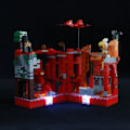 Miniatyrbilde 7 av 7: Bygg Blokk Gate Utsikt Med Figurer Samle En Fiery Dragon Montering Klosser Leker