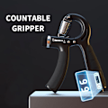 Miniatyrbild 3 av 6: Grip Justerbar R-Typ Hand Grip Träning Räknebar Styrka Träning Stärkande Tång Fjäder Finger Nyp Wrist Expander