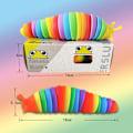Miniatyrbild 5 av 6: 18cm Fidget Slug Dekompression Leksak Söt Caterpillar Shape Decompressor Kontor Bord Leksak Sensory Toy