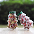 Miniatyrbillede 6 af 7: Jul træ sød krukke gør-det-selv gave slik småkage snack chokolade indpakning nyt år pynt æsker