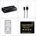 Pikkukuva 6 / 6: 4K HDMI Switcher Audio Extractor 2 in 1 out Selector  R/L+Toslink SPDIF+COAXIAL